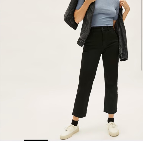 EVERLANE STRAIGHT LEG CROP PANTS - Picture 4 of 6